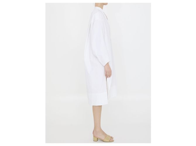 Abito Khaite Brom in cotone bianco - vista 3