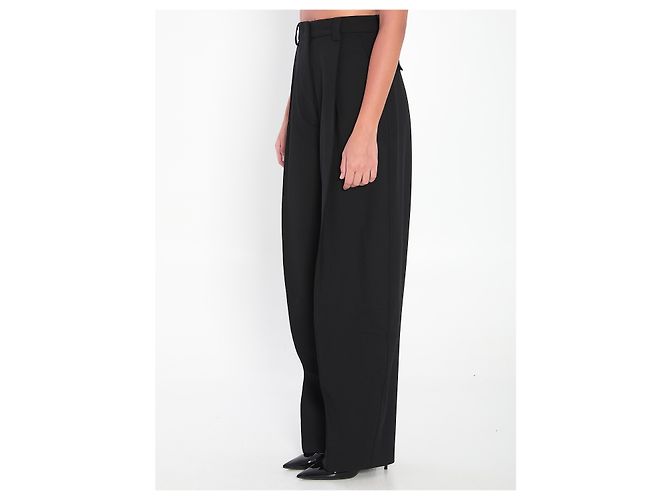 The Latest Cara black wool blend pants - view 2
