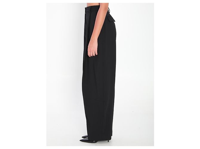 The Latest Cara black wool blend pants - view 3