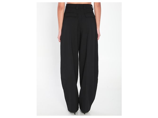 The Latest Cara black wool blend pants - view 4