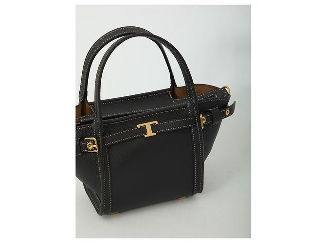 Tod's Mini bolso de compras de piel Negro - vista 4
