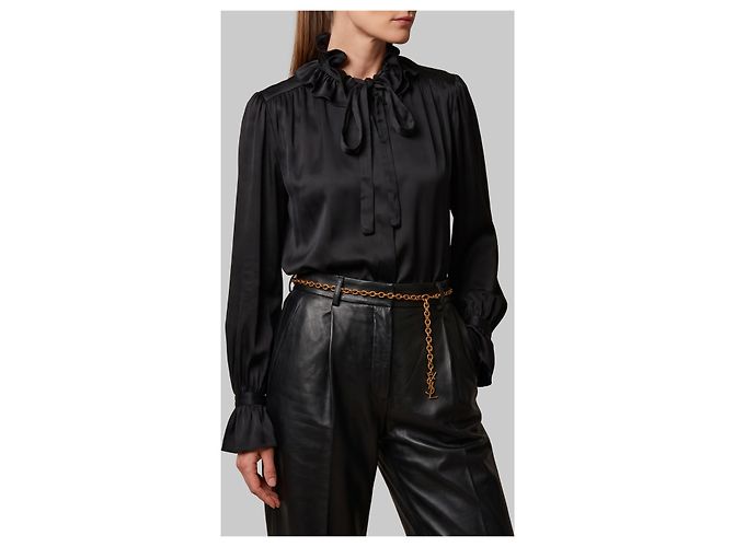 Camicia con volant nera Sutton New York - vista 2