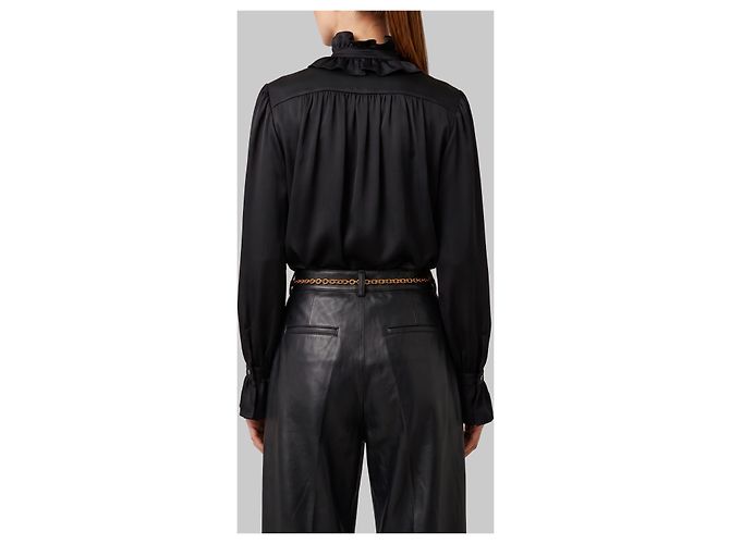Camicia con volant nera Sutton New York - vista 3