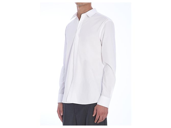 Camisa Valentino Garavani de popelín de algodón blanco slim fit - vista 2