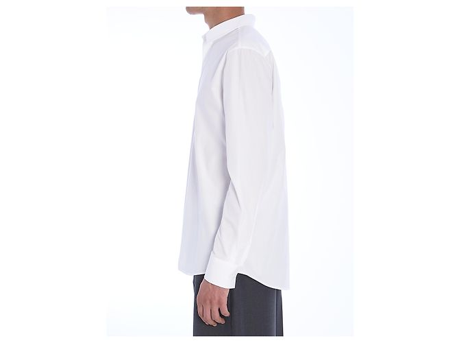 Camisa Valentino Garavani de popelín de algodón blanco slim fit - vista 3