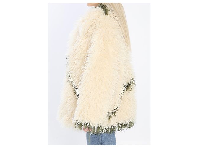 Jakke Cocoon Kunstpelz Jacke creme - Ansicht 3