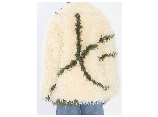 Jakke Cocoon Kunstpelz Jacke creme - Ansicht 4