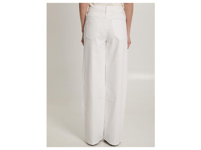 Mother I jeans The Rerun Zip Sneak Bianco - vista 4