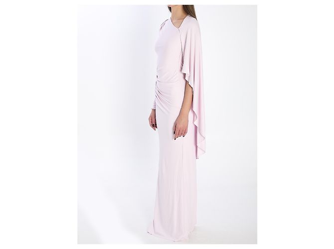 Self portrait Jersey-Midi-Kleid mit Drapierung Pink - Ansicht 2