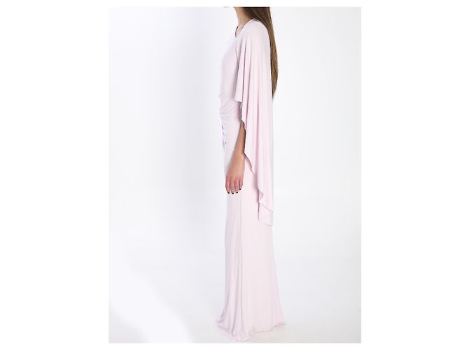 Self portrait Jersey-Midi-Kleid mit Drapierung Pink - Ansicht 3