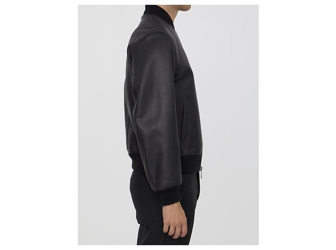 Dolce & Gabbana Black Calf Leather Jacket - view 3