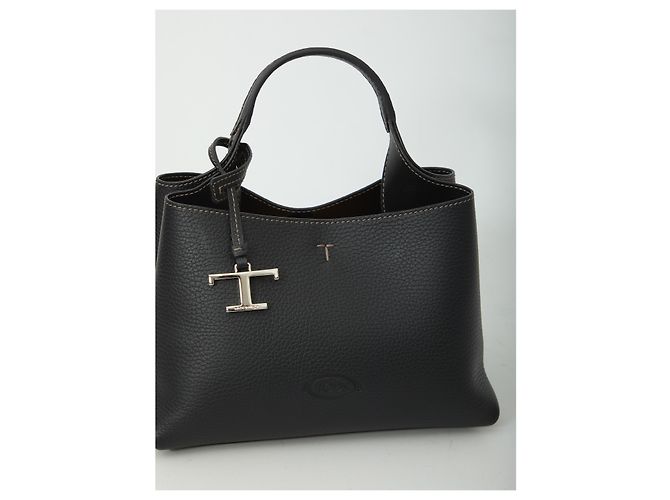 Borsa Micro Tod's in pelle grana nera Nero - vista 4