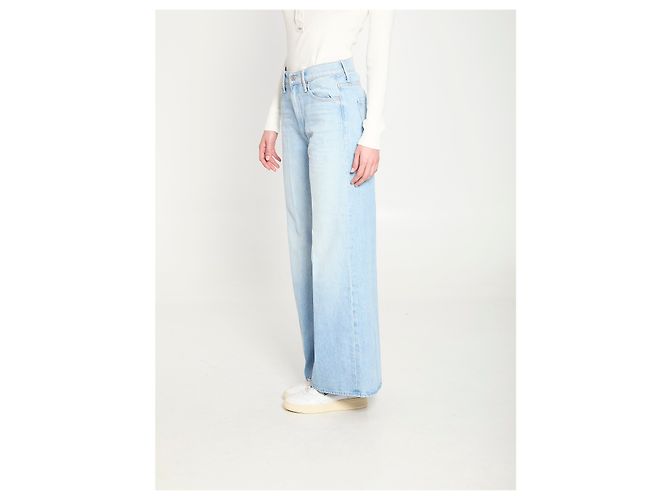 Mother Jeans The Ditcher Roller Zip Skimp Blu chiaro - vista 2