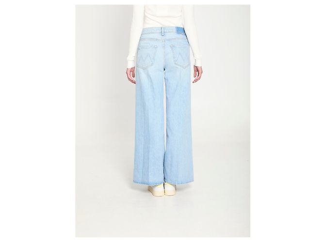 Mother Jeans The Ditcher Roller Zip Skimp Blu chiaro - vista 4