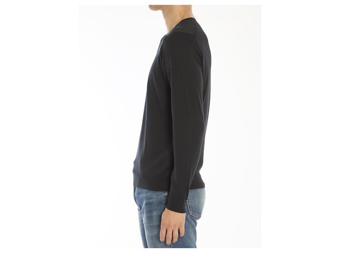 John Smedley Lundy merino wool sweater black - view 3