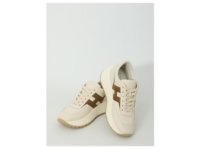 Hogan H641 Sneaker aus Leder braun - Ansicht 5