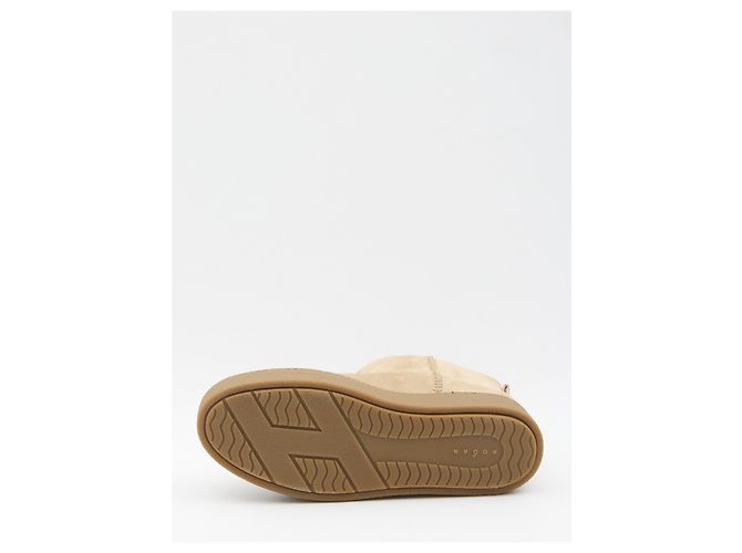 Hogan Shearling ankle boots Beige - view 4