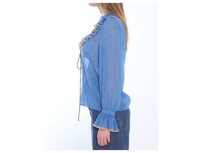 Valentino Garavani Blusa de bolinhas Azul claro - vista 3