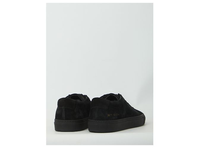 Common Projects Zapatillas Achilles Premium de ante off black Negro - vista 3
