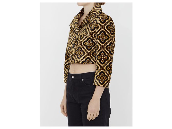 Etro Chaqueta corta de terciopelo Castaño - vista 2