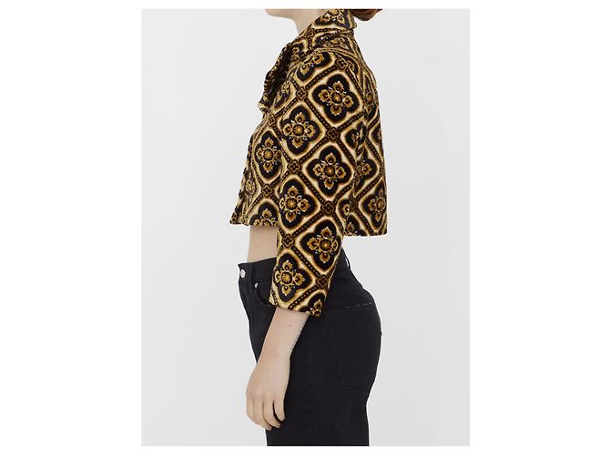 Etro Chaqueta corta de terciopelo Castaño - vista 3