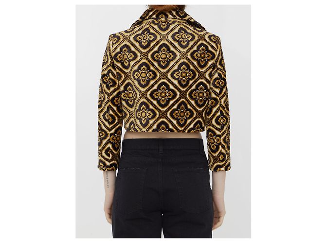 Etro Chaqueta corta de terciopelo Castaño - vista 4