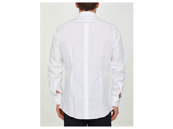 Camisa Dolce & Gabbana Blanca de Algodón de Manga Larga Blanco - vista 4