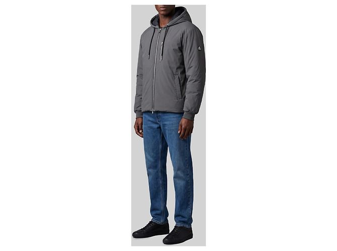 Moose Knuckles Chaqueta bomber con capucha Northdale Gris - vista 2