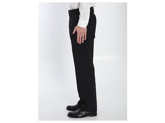 Lardini Pantaloni sartoriali in lana Nero - vista 3