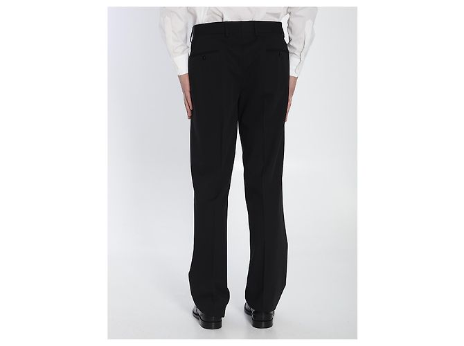 Lardini Pantaloni sartoriali in lana Nero - vista 4