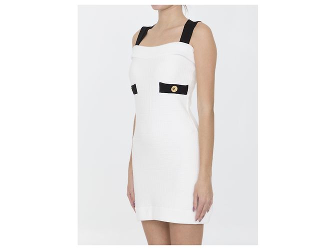 Vestido de punto 3D blanco Jean Patou - vista 2