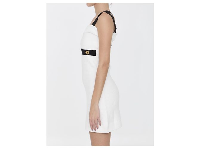 Vestido de punto 3D blanco Jean Patou - vista 3