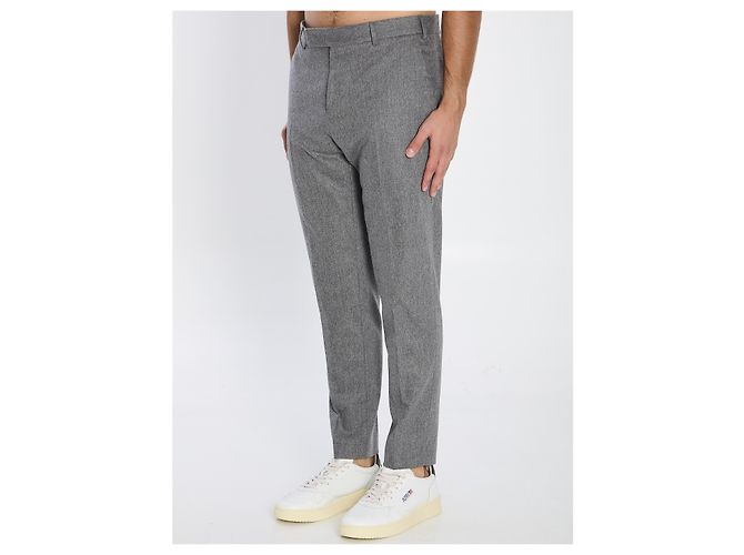 PT Torino Flanellhose Grau Wolle Kaschmir - Ansicht 2