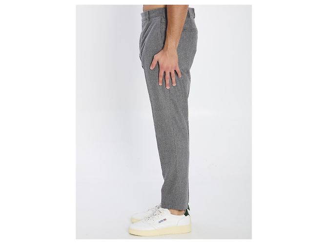 PT Torino Flanellhose Grau Wolle Kaschmir - Ansicht 3