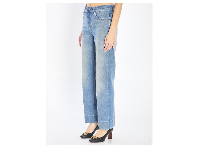 Valentino Garavani Pantalones de denim Chez Valentino Azul claro - vista 2