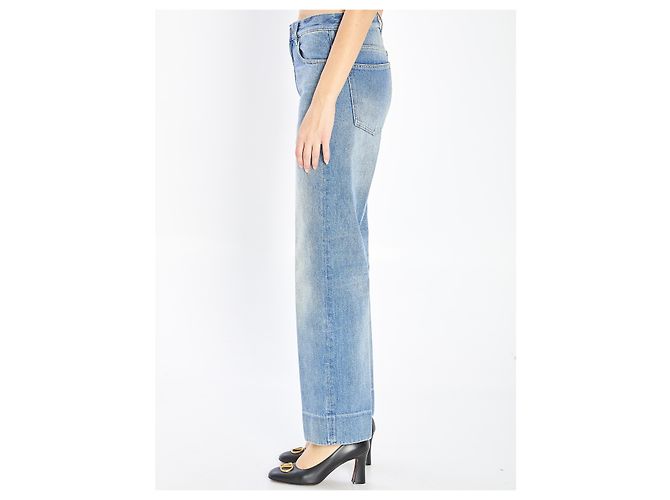 Valentino Garavani Pantalones de denim Chez Valentino Azul claro - vista 3
