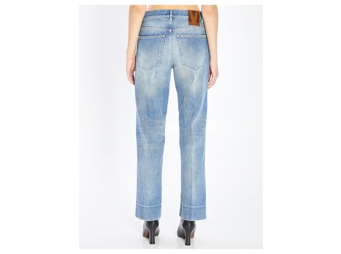 Valentino Garavani Pantalones de denim Chez Valentino Azul claro - vista 4
