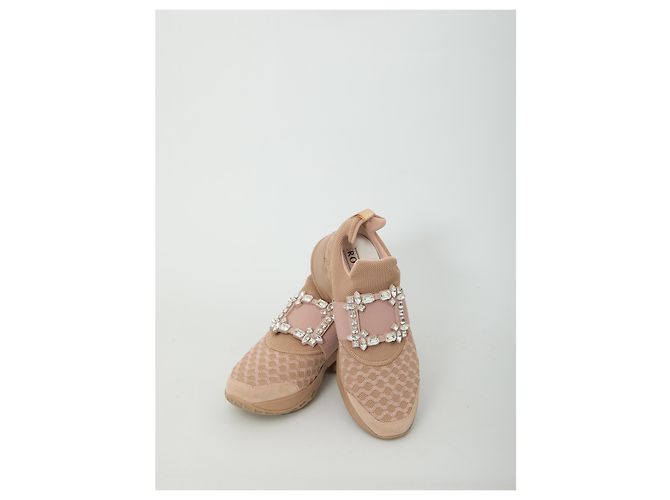 Roger Vivier Sneakers Viv' Run Strass Beige - view 5