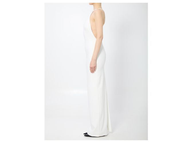 Vestido maxi asimétrico Solace London Alexandra Blanco - vista 3