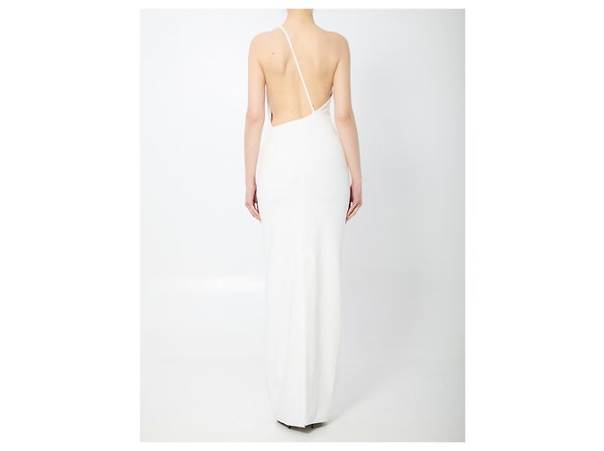 Vestido maxi asimétrico Solace London Alexandra Blanco - vista 4