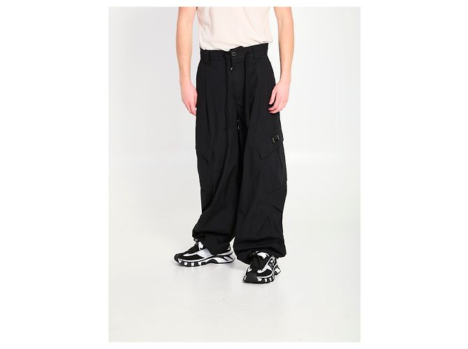 Dolce & Gabbana Black Cotton Stretch Cargo Pants - view 2
