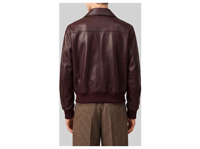 Ami Paris Bomber con cremallera color burdeos - vista 3