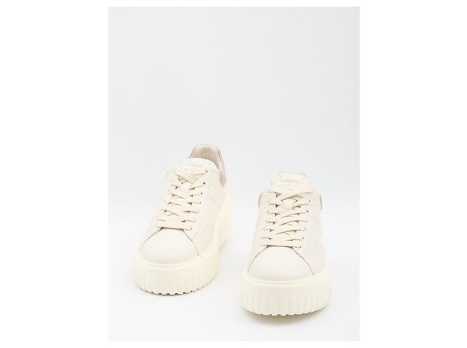 Hogan H-Stripes Sneaker aus Leder weiß - Ansicht 4