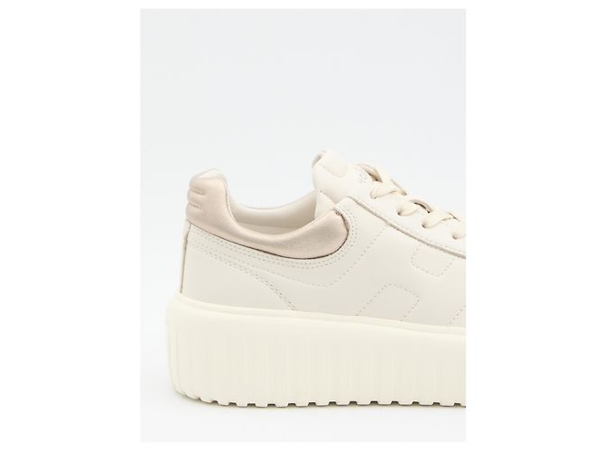 Hogan H-Stripes Sneaker aus Leder weiß - Ansicht 5