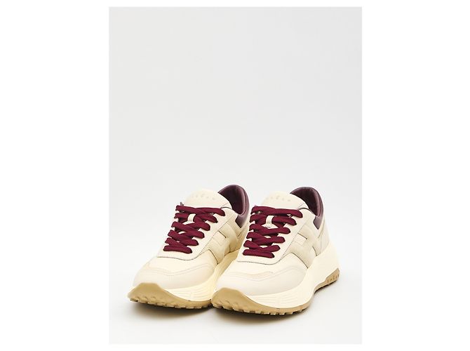 Baskets Hogan H669 en cuir blanc - vue 2