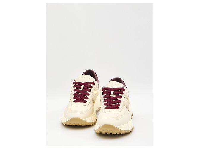 Baskets Hogan H669 en cuir blanc - vue 5