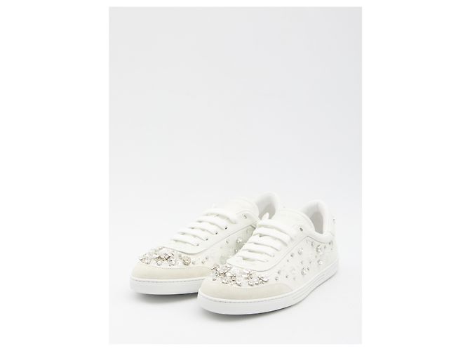Dolce & Gabbana Sneaker mit Strasssteinen verziert Weiß - Ansicht 2
