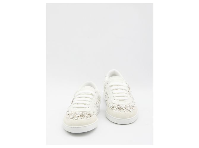 Dolce & Gabbana Sneaker mit Strasssteinen verziert Weiß - Ansicht 5