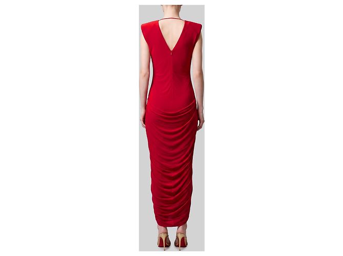 Medusa Versace Vestido de noche de jersey de viscosa Roja - vista 3