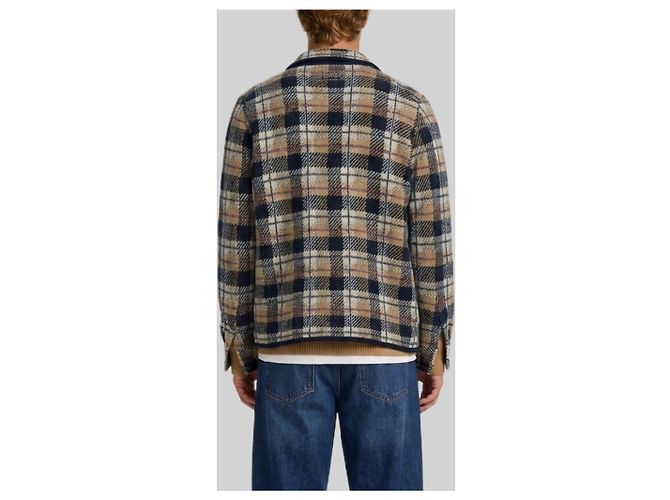 Guest in Residence Kaschmir Hemdstrickpullover Karo Beige - Ansicht 3